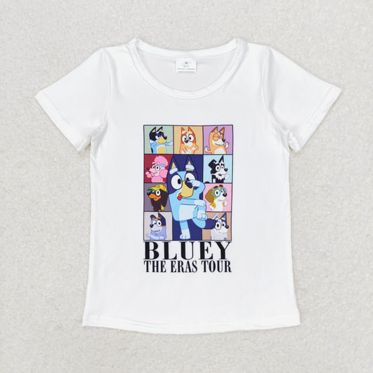 GT0595 Girls cartoon dog T-shirt