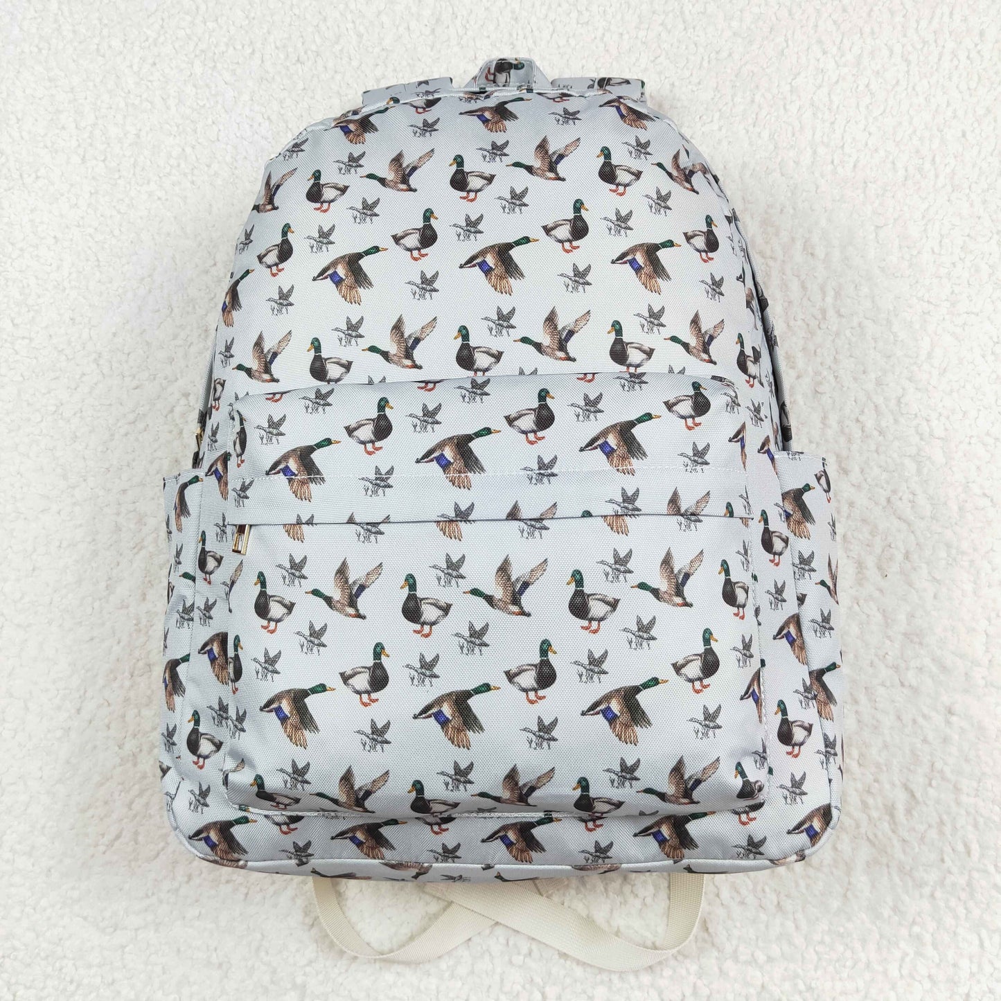 BA0197 Duck print kids boys backpack 17x13.2x5 inches