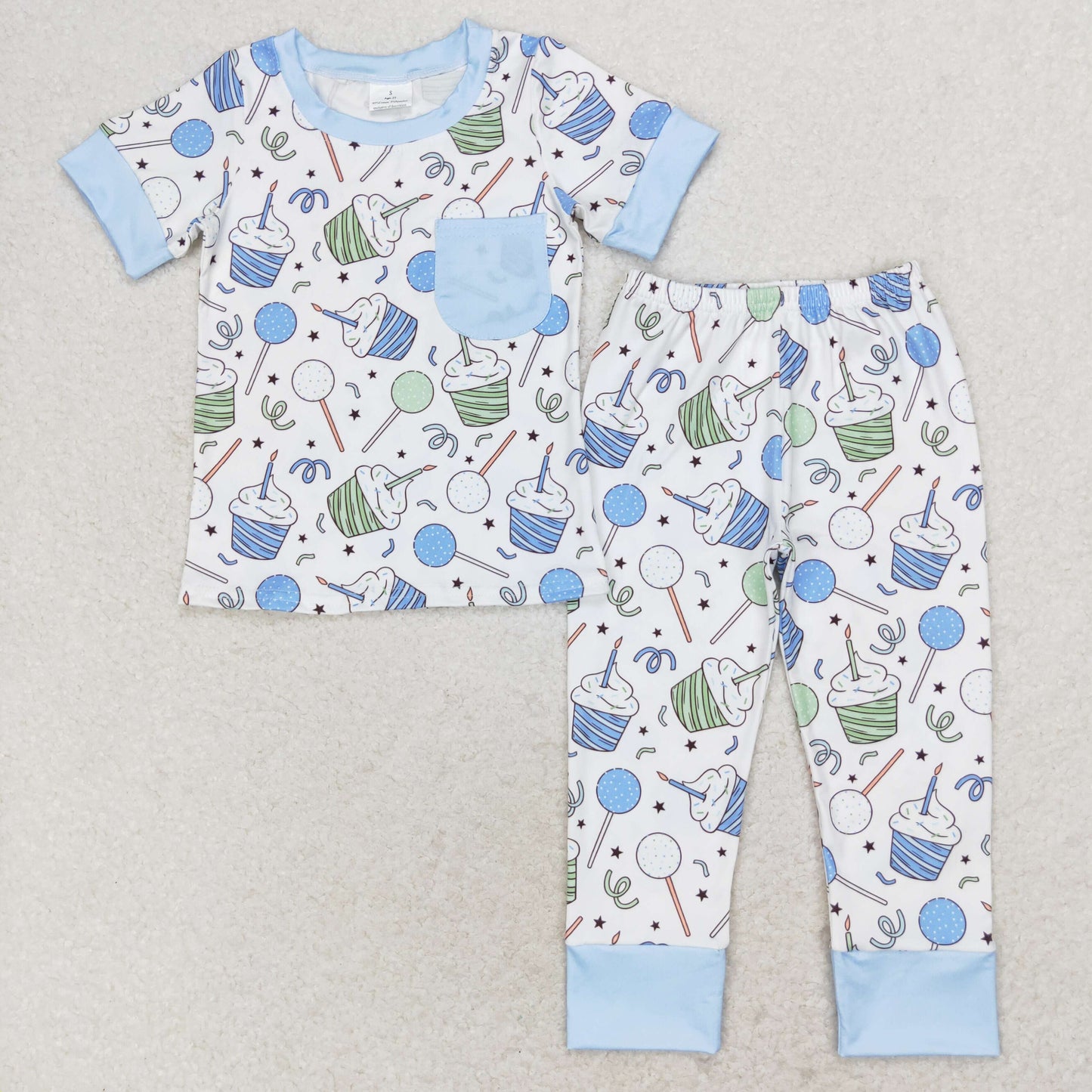 BSPO0410 Boys cakes blue Pajamas