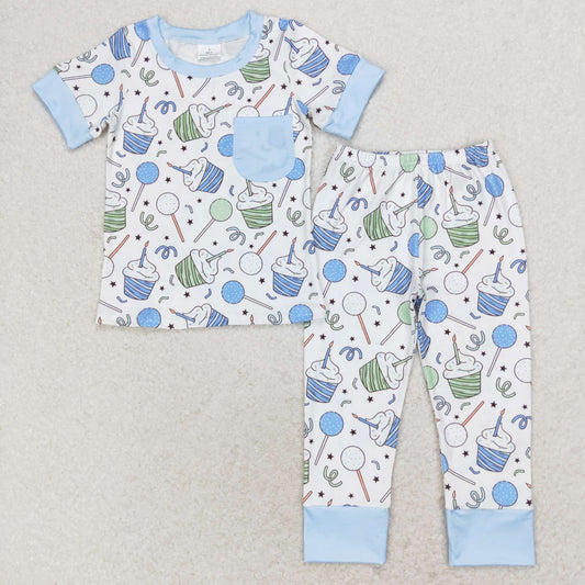 BSPO0410 Boys cakes blue Pajamas