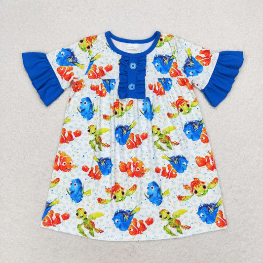 GSD1312 Girls fish Dress