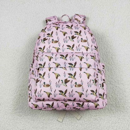 BA0202 Pink duck kids girls backpack