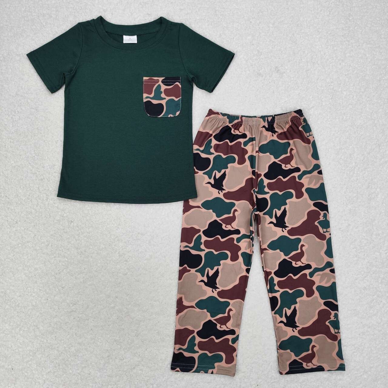 BSPO0413 Boys camo green outfits