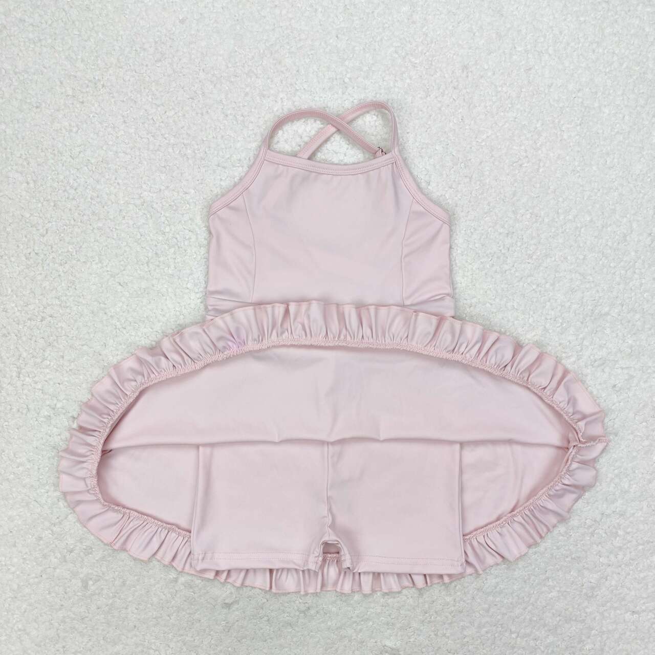 S0443 Girls pink Bathing Suit 1pcs