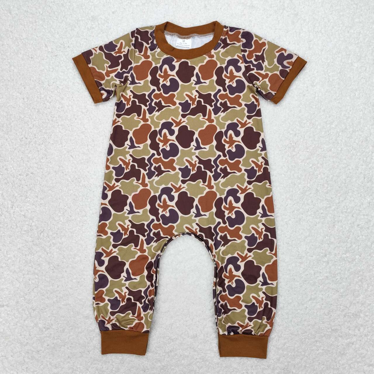 SR1814 baby boys camo romper