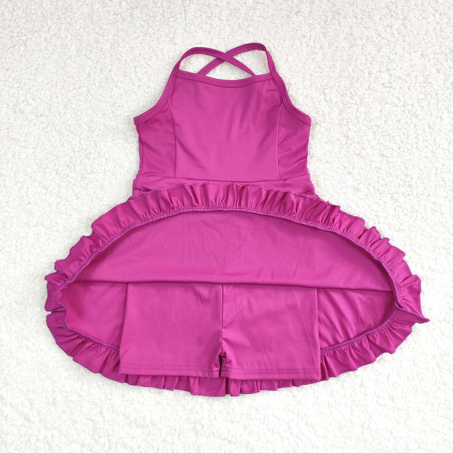 S0441 Girls purple Bathing Suit 1pcs