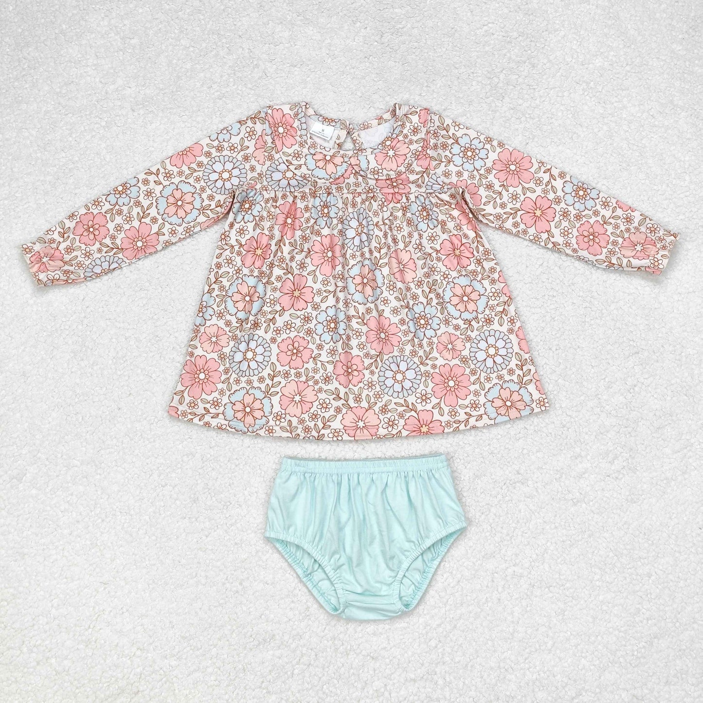 GBO0397 baby Girls floral Bummies Set kids boutique wholesale clothing