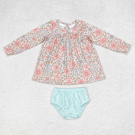 GBO0397 baby Girls floral Bummies Set kids boutique wholesale clothing