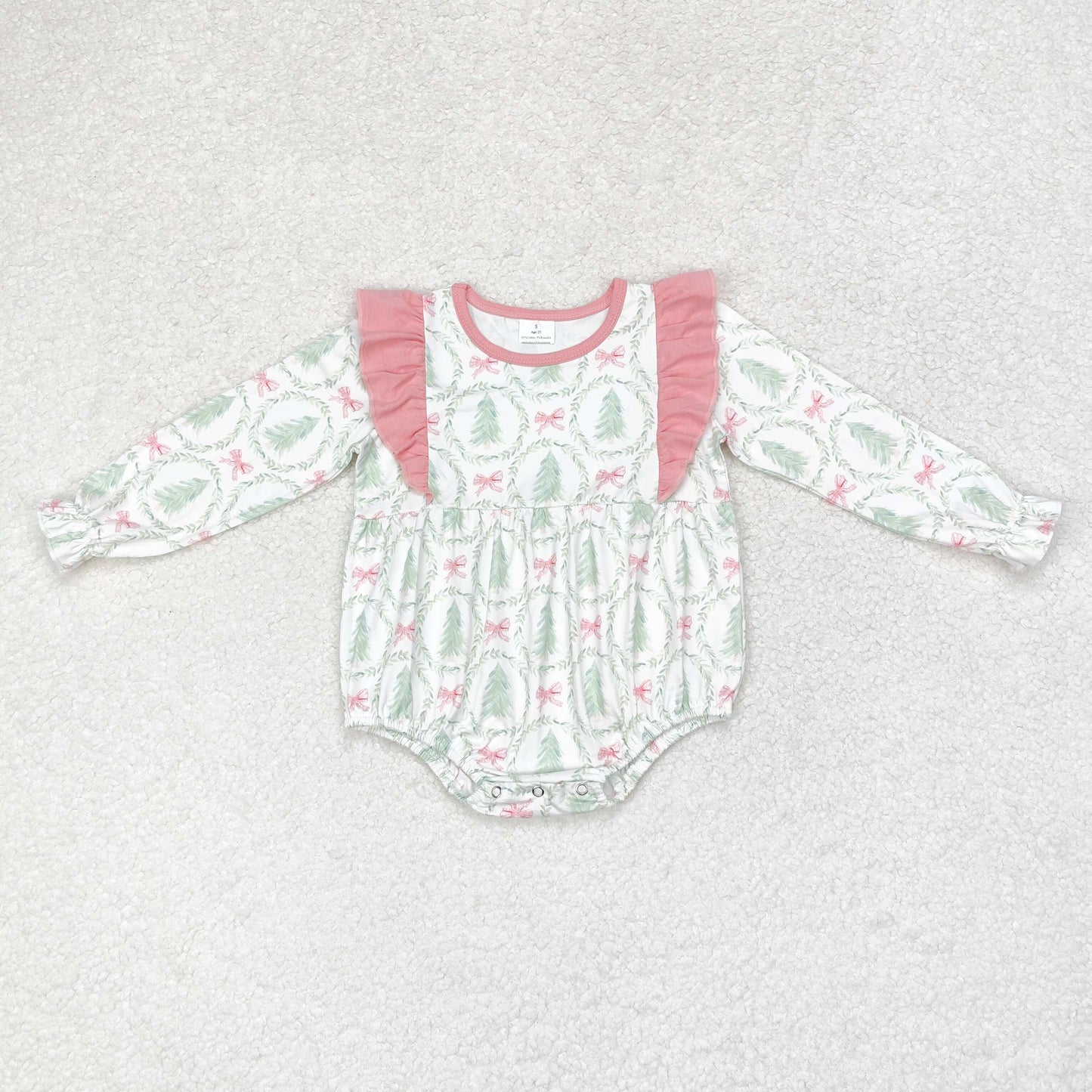 LR1105 Baby girls Christmas tree romper