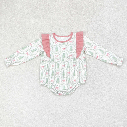 LR1105 Baby girls Christmas tree romper