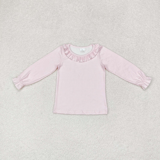 GT0626 baby Girls pink top long sleeves wholesale clothing