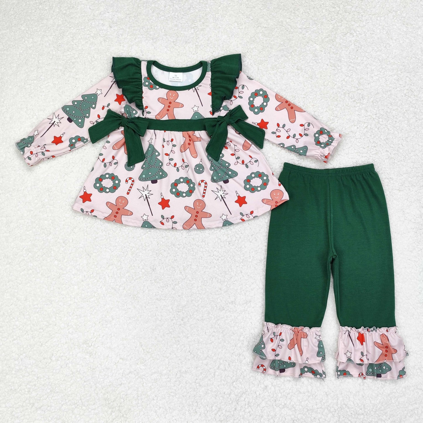 GLP1254 Girls Christmas outfits kids wholesale clothing