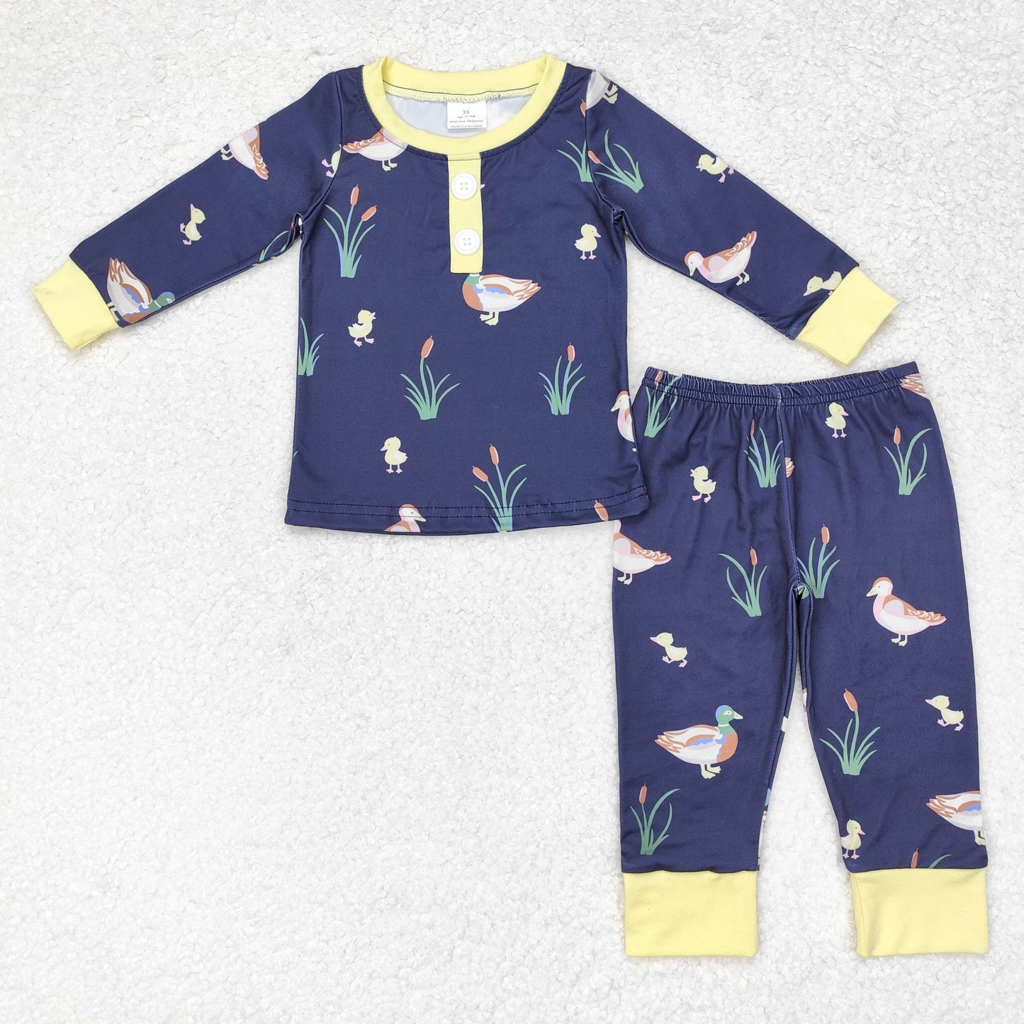 BLP0500 Boys duck pajamas kids boutique wholesale clothing