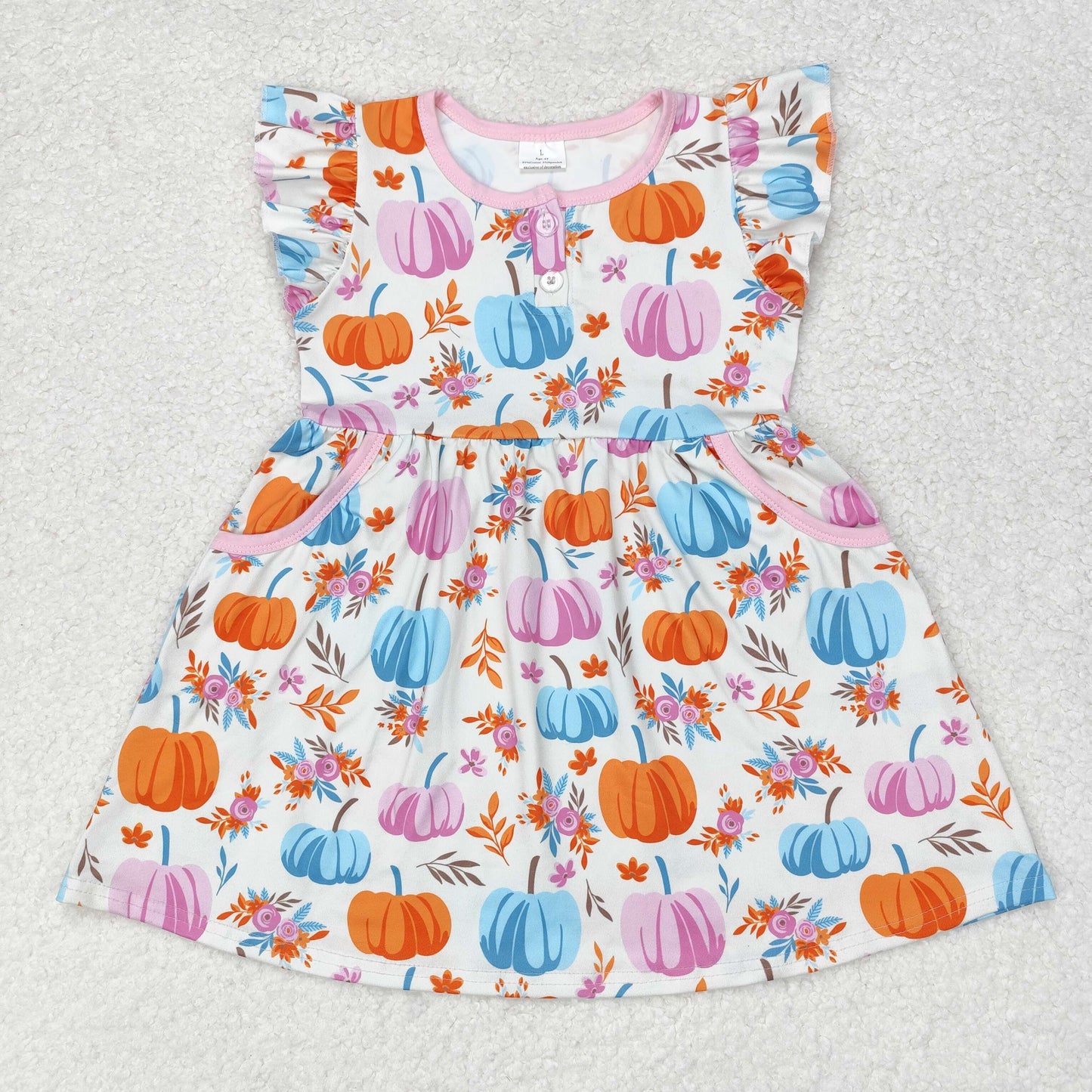 GSD1332 Girls pumpkin Dress