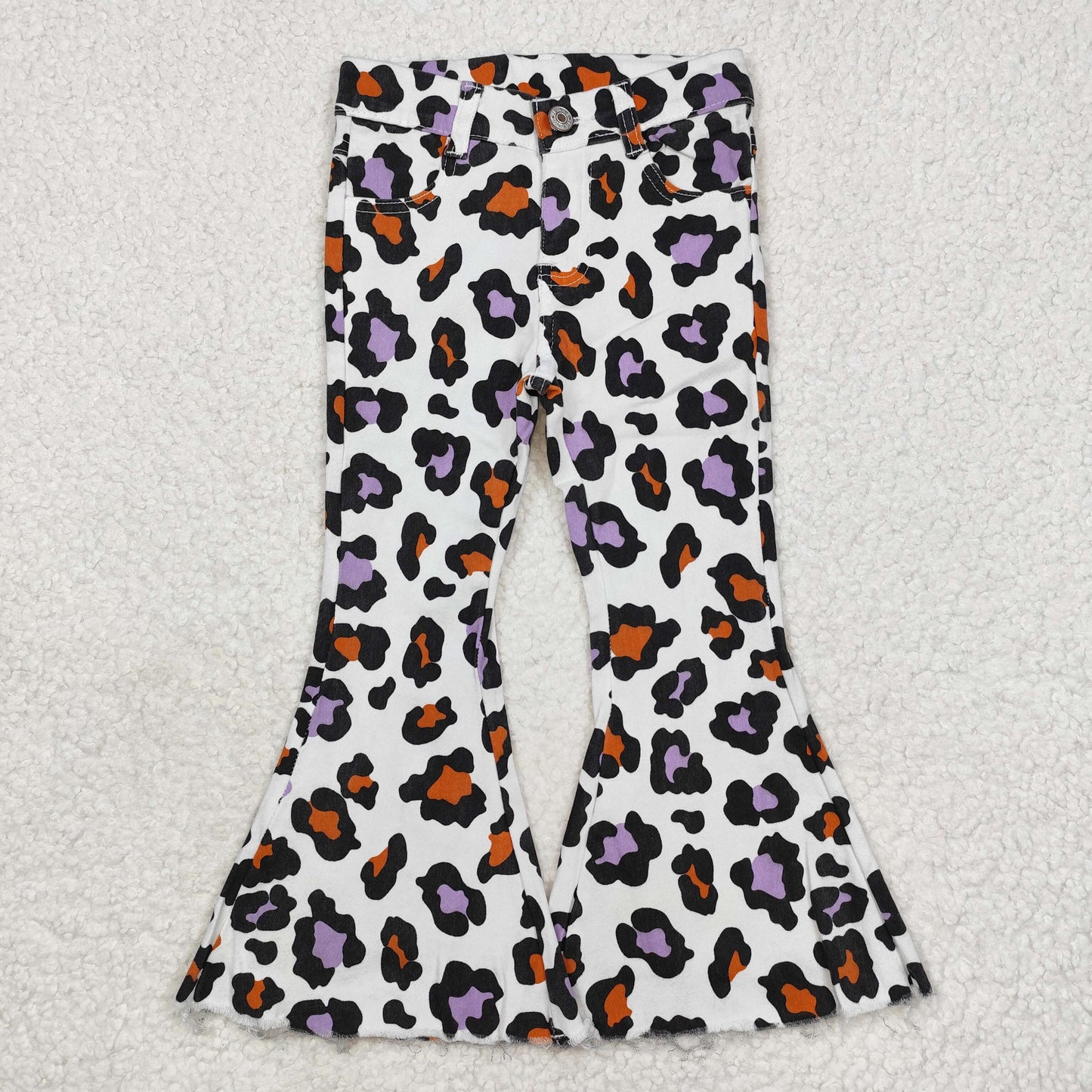 P0470 Girls leopard Jeans