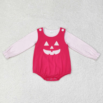 LR1171 Baby girls Halloween romper embroidery 2pcs