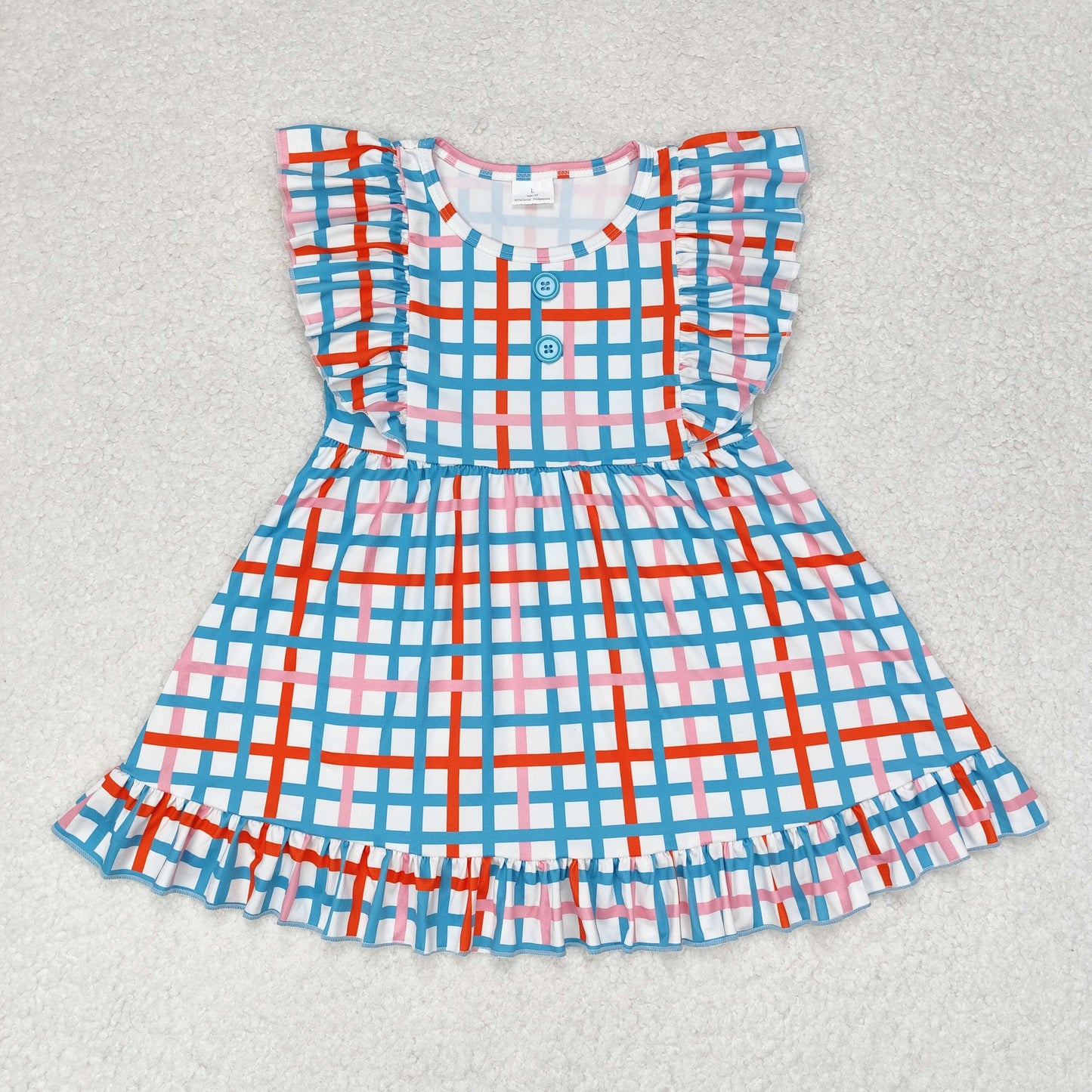 GSD1331 Girls checked Dress