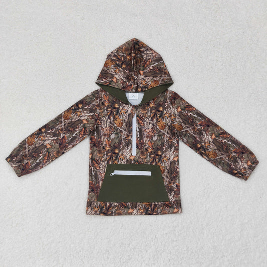 BT0756 Boys army green camo Pullover