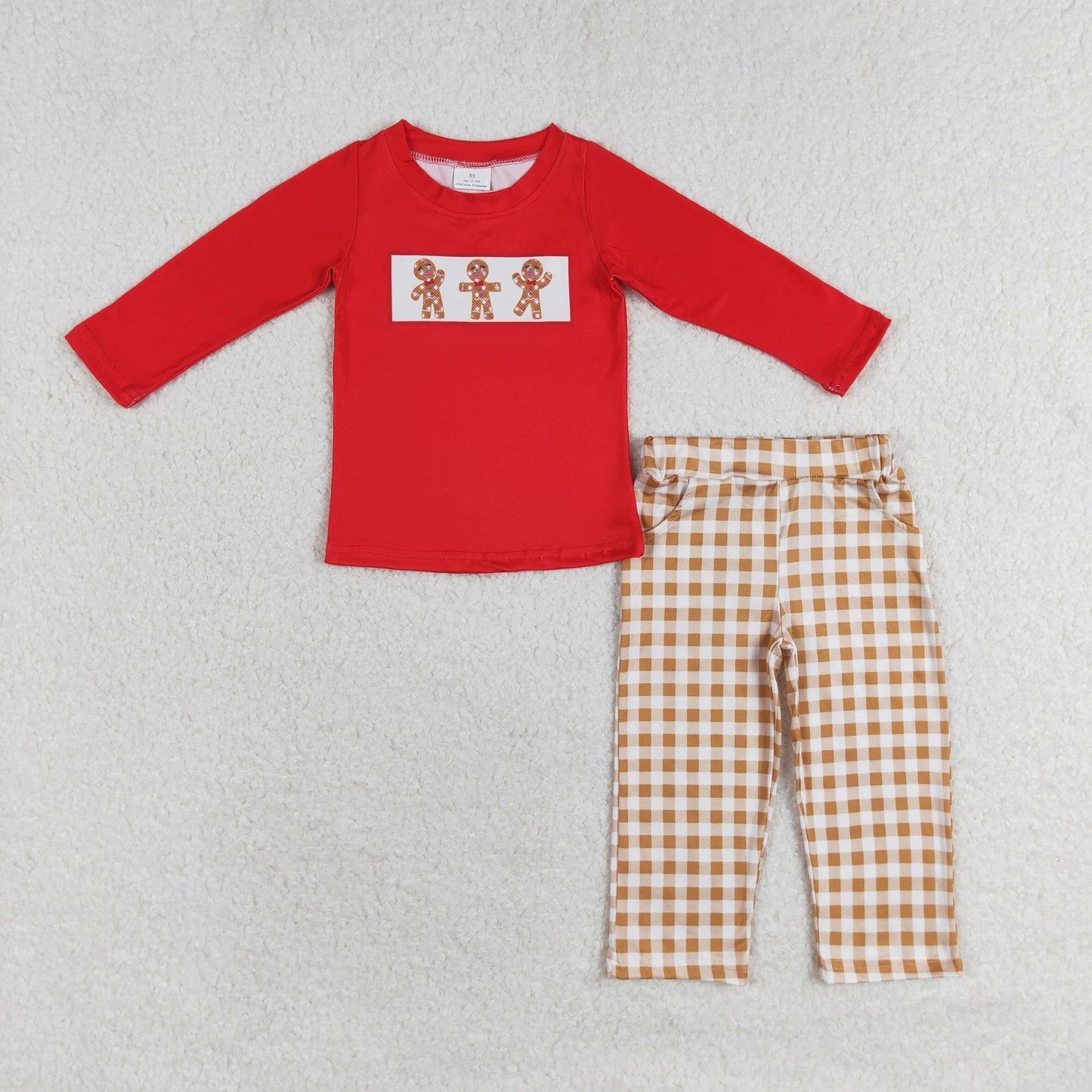 BLP0552 Boys Christmas Jingerbread outfits