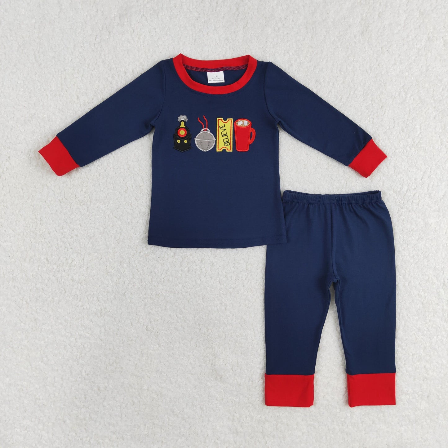 BLP0527 Boys Believe pajamas embroidery