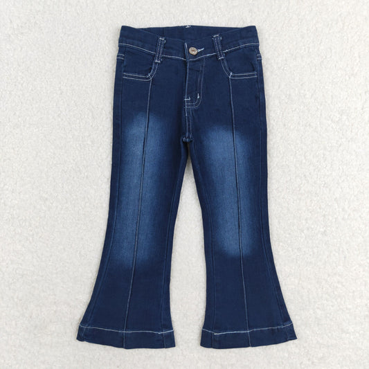 P0508 Girls blue bell bottom Jeans