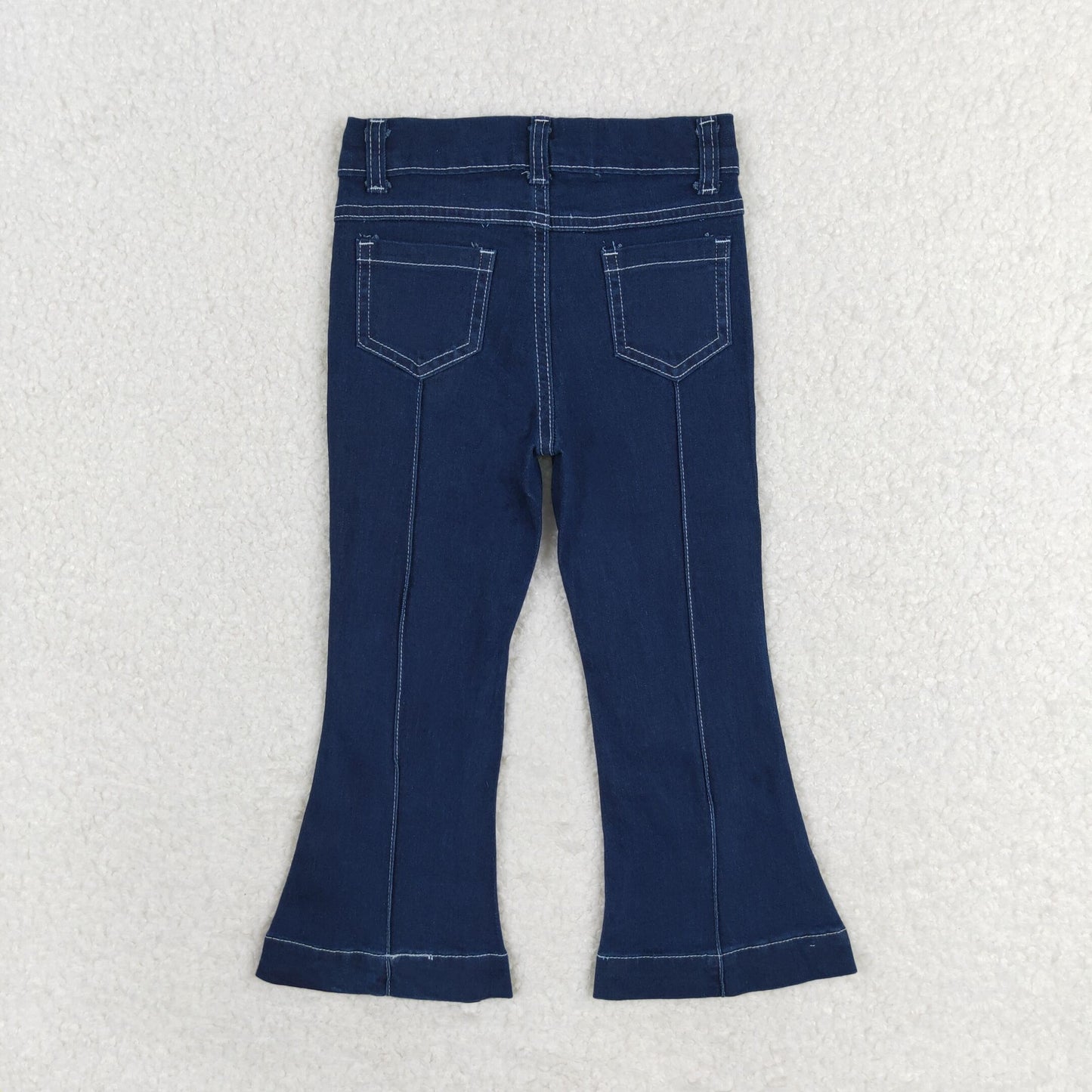 P0508 Girls blue bell bottom Jeans