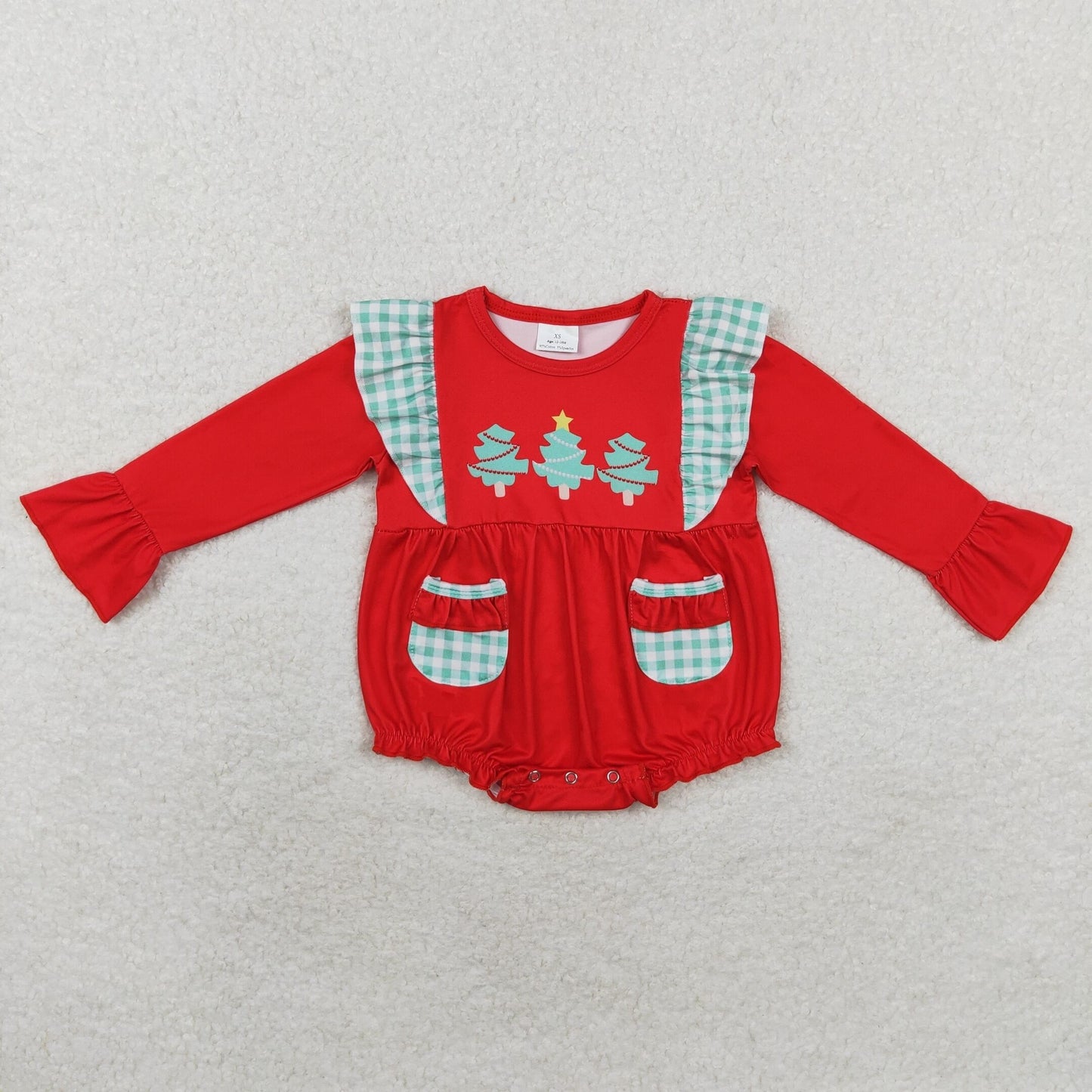 LR1161 Baby girls Christmas tree romper