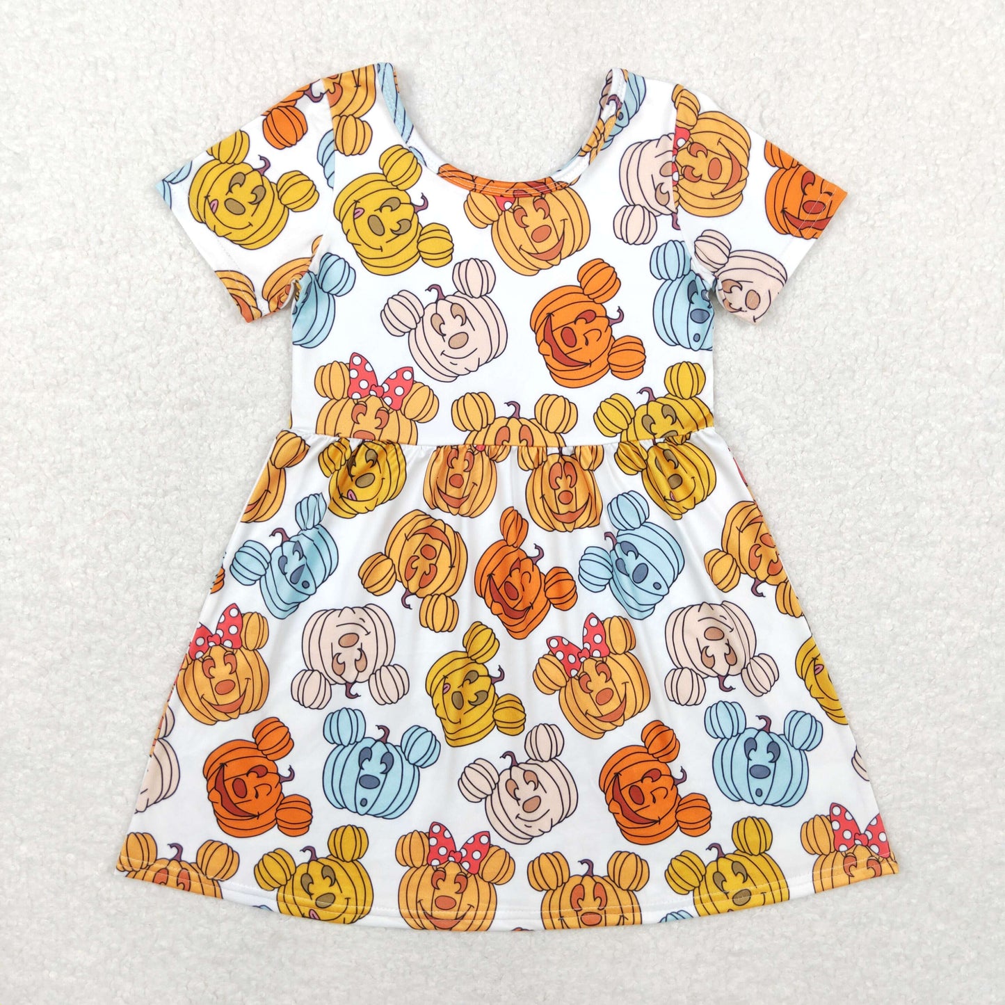 GSD1367 Girls pumpkin Dress