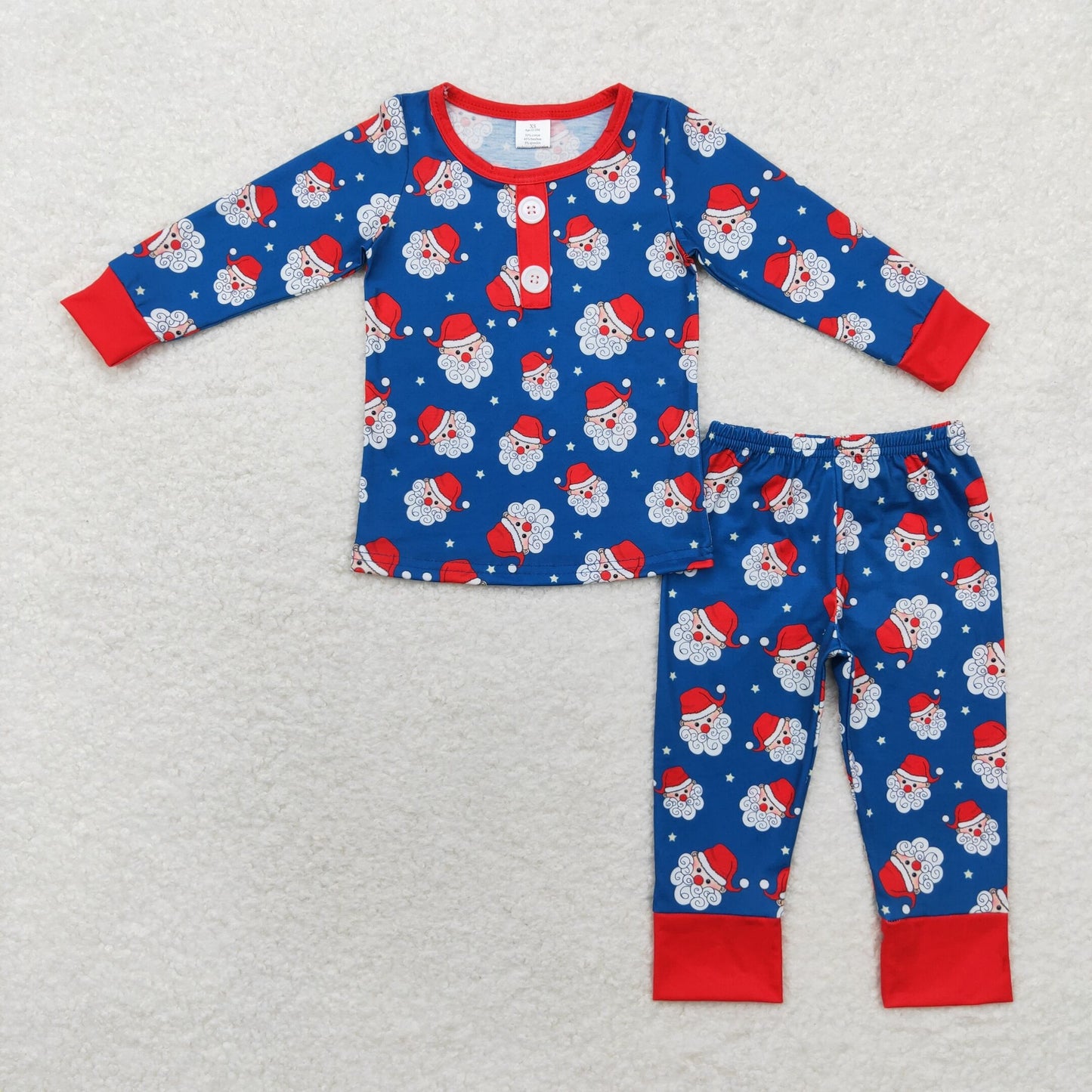 BLP0551 Boys santa pajamas BAMBOO