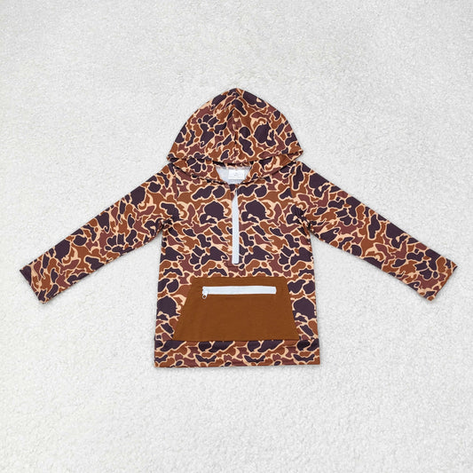 BT0746 Boys brown camo Pullover