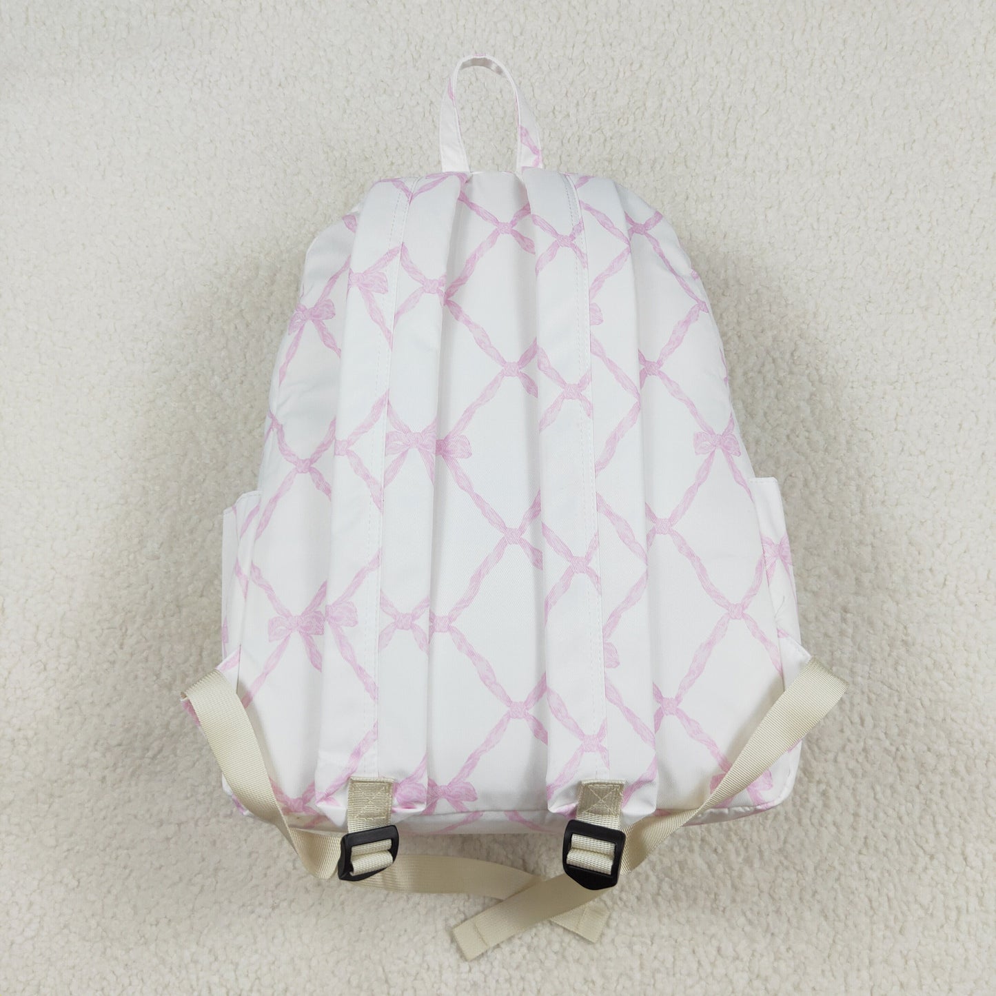 BA0225 Girls pink bow Backpack  17 * 13.2 * 5 inches