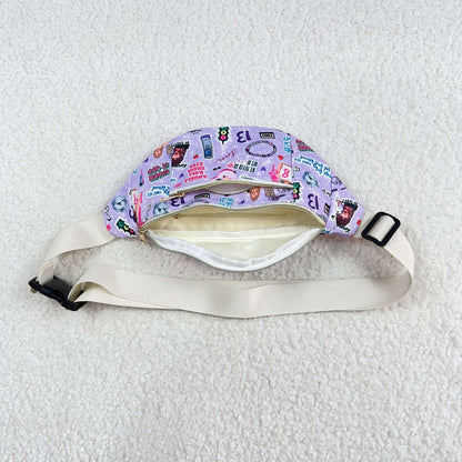 BA0253 purple singer Fanny Pack 13x5.7x3 inches