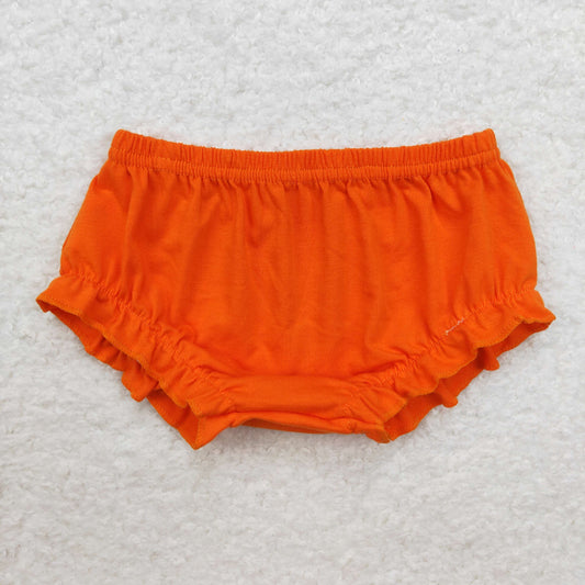 SS0364 orange cotton baby girls summer bummies