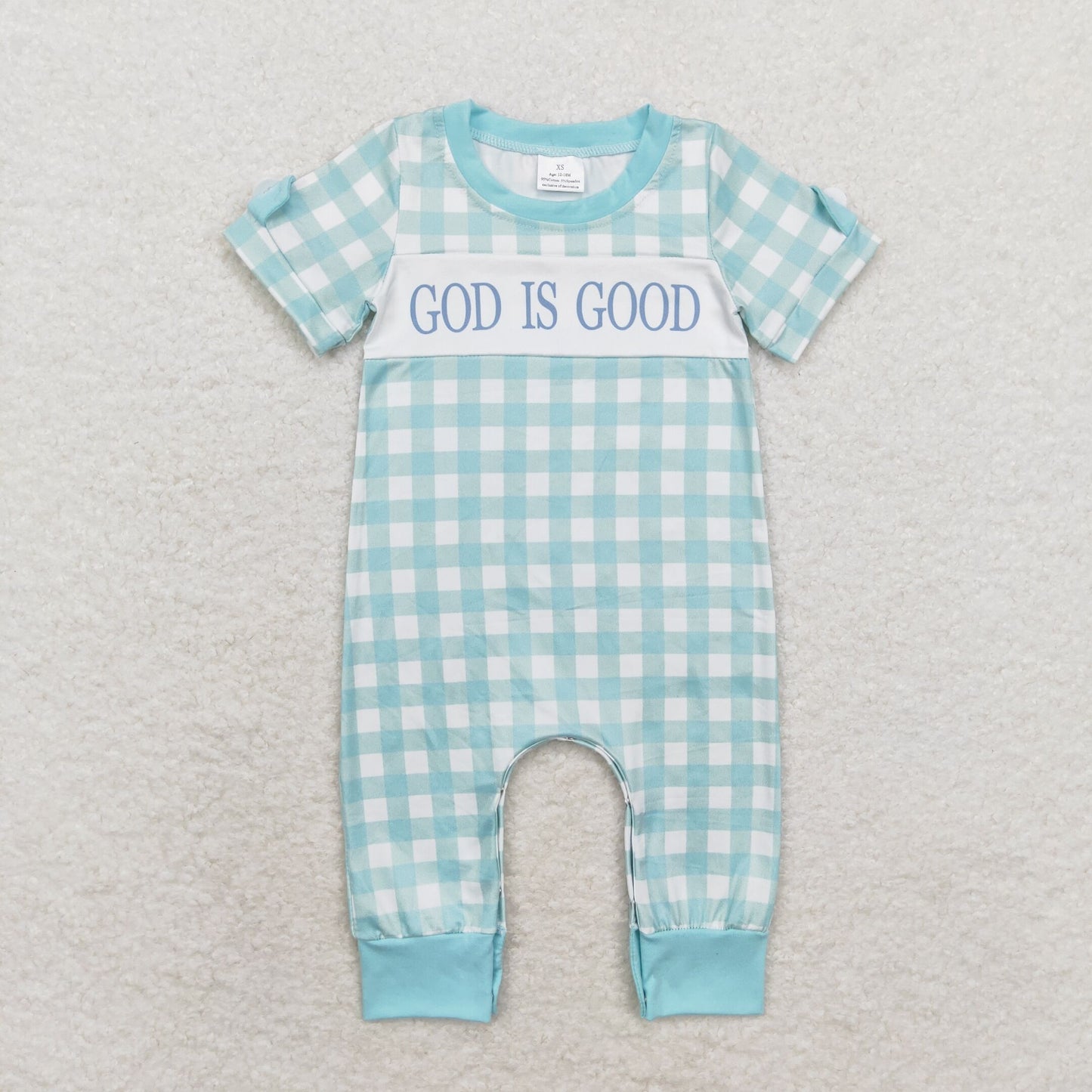 SR1939 Baby boys god is good romper