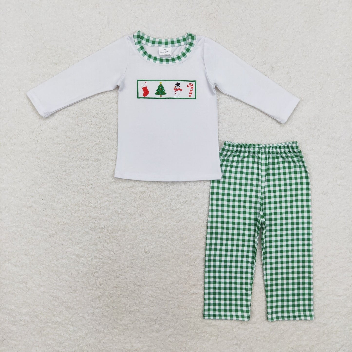 BLP0603 Boys Christmas outfits embroidery