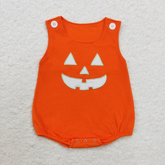 SR1937 Halloween orange bubble embroidery