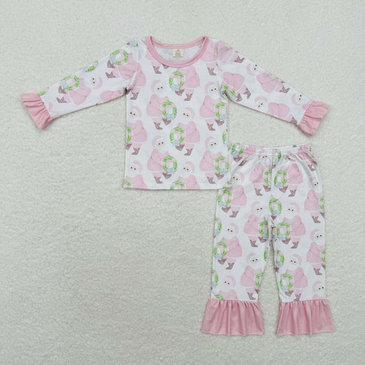 GLP1320 Girls santa pajamas Bamboo