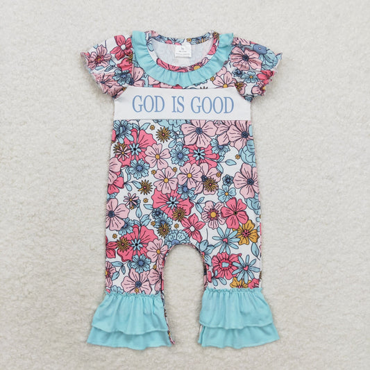 SR1938 Baby girls god is good romper