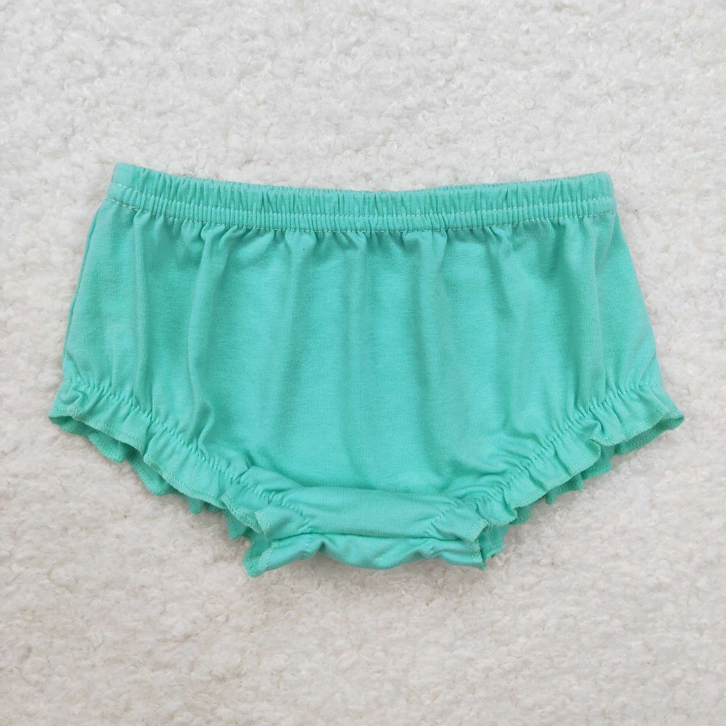 SS0366 mint cotton baby girls summer bummies