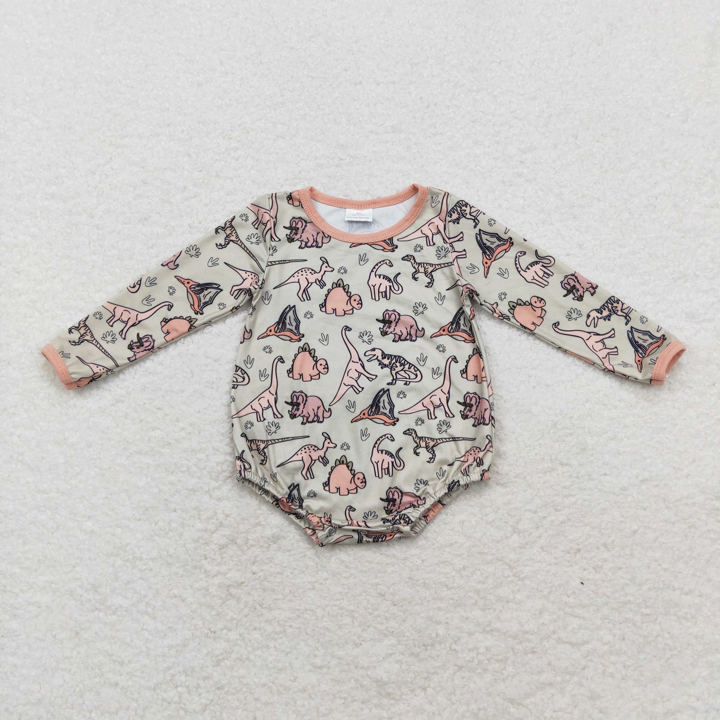 LR1022 Baby girls dinosaur romper