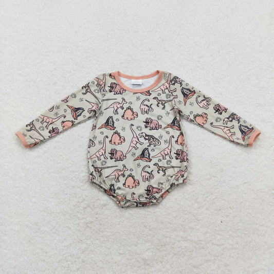 LR1022 Baby girls dinosaur romper