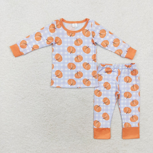 BLP0584 Boys pumpkin pajamas bamboo