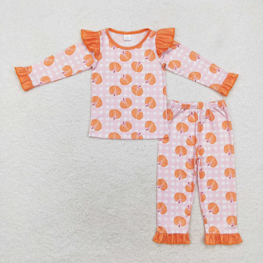 GLP1362 Girls pumpkin pajamas bamboo