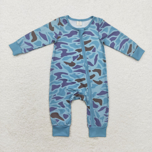 LR1462 long sleeves camo sleeper bamboo