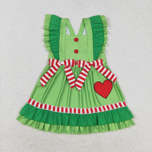 GSD1356 Girls green Dress