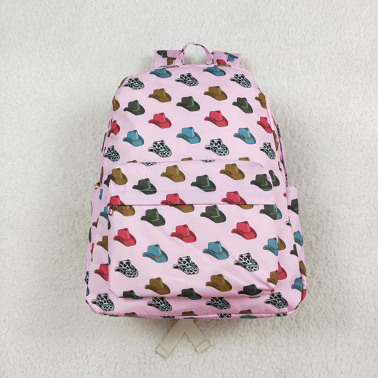 BA0181 Pink hats kids girls backpack