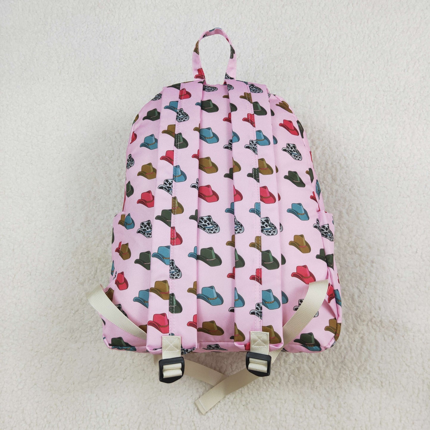 BA0181 Pink hats kids girls backpack