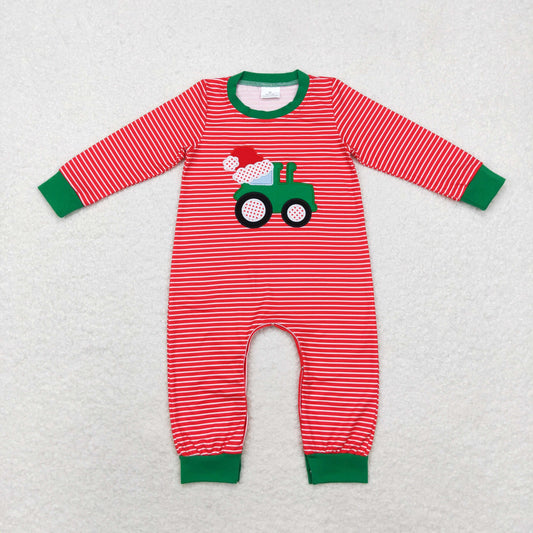 LR1401 Baby boys Christmas romper embroidery