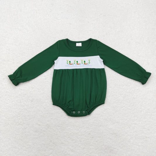 LR1466 long sleeves mallard duck bubble embroidery