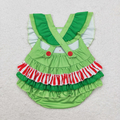 SR1912 Baby girls green romper